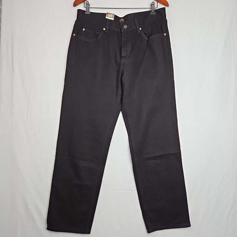 Lee Men's Relaxed Fit Straight Leg Jeans Double Black 205-5508 Size‎ 33x30